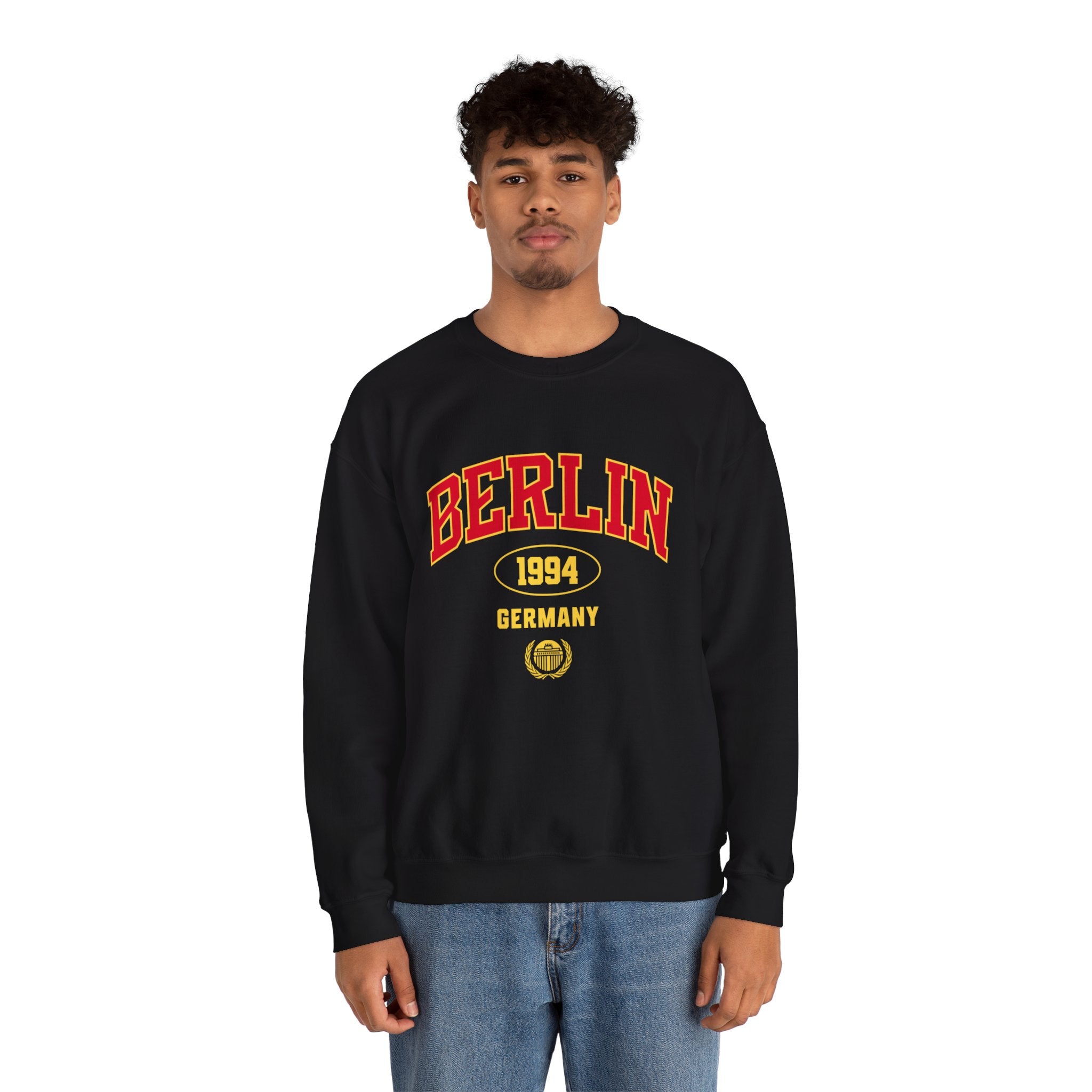 Berlin 1994 Vintage Graphic Premium Men's Sweatshirt | The Fashion Studio Graphic Premium Men's Sweatshirt