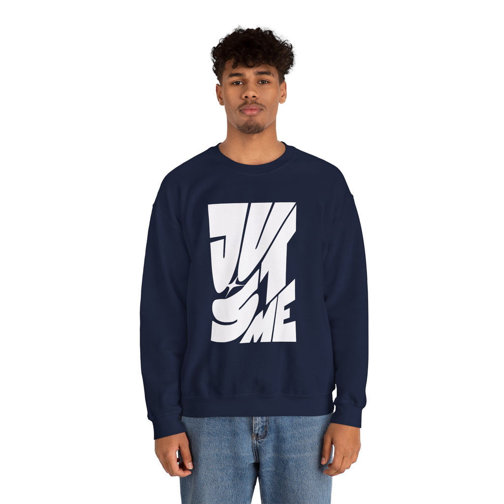 Just Me Typography Graphic Premium Men's Sweatshirt | The Fashion Studio Graphic Premium Men's Sweatshirt