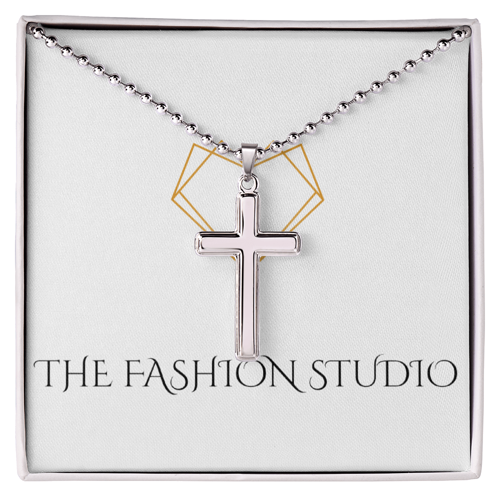 Men's Stainless Steel Christian Cross Necklace