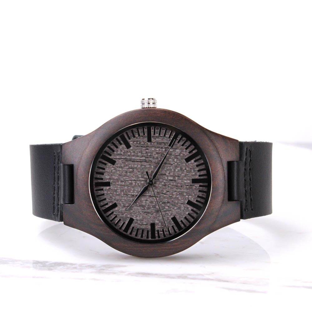 Mens Premium  Engraved Wooden Watch | Analog Watch | Wooden Watch | The Fashion Studio Wodden Watch