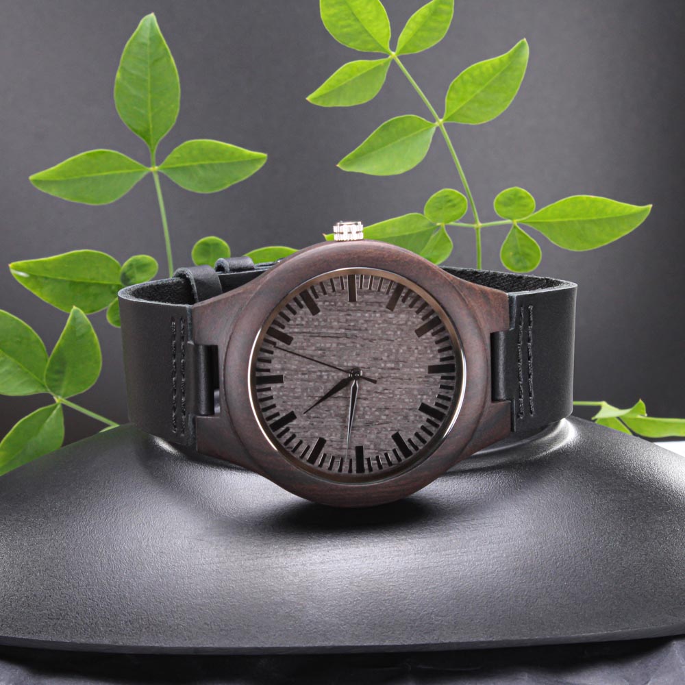 Mens Premium  Engraved Wooden Watch | Analog Watch | Wooden Watch | The Fashion Studio Wodden Watch