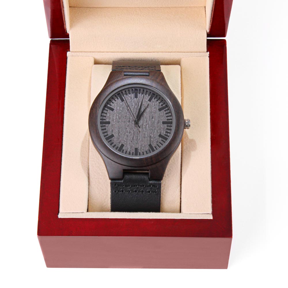 Mens Premium  Engraved Wooden Watch | Analog Watch | Wooden Watch | The Fashion Studio Wodden Watch